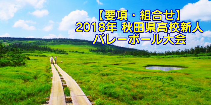 【2018新人戦】秋田県高校新人バレーボール大会　要項・組合せ