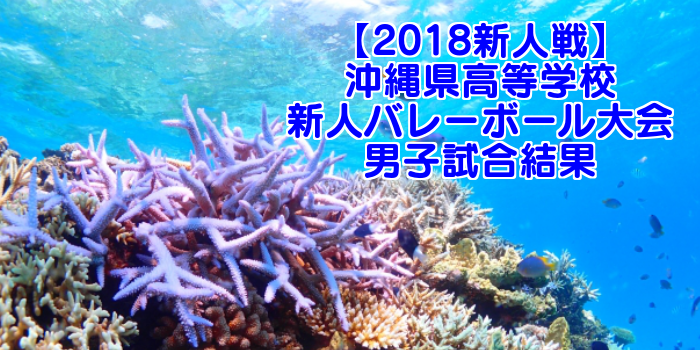 【2018新人戦】沖縄県高等学校新人バレーボール大会 男子試合結果