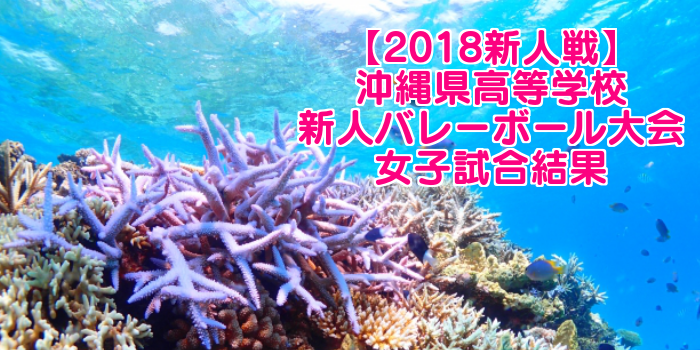 【2018新人戦】沖縄県高等学校新人バレーボール大会 女子試合結果