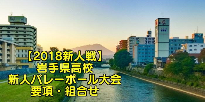 【2018新人戦】岩手県高校新人バレーボール大会 要項・組合せ