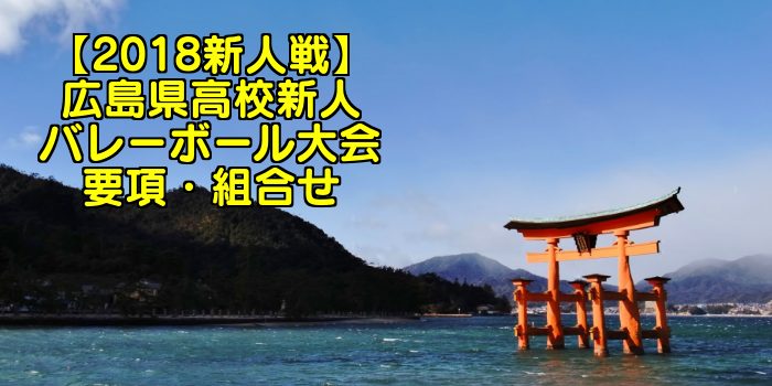 【2018新人戦】広島県高校新人バレーボール大会 要項・組合せ