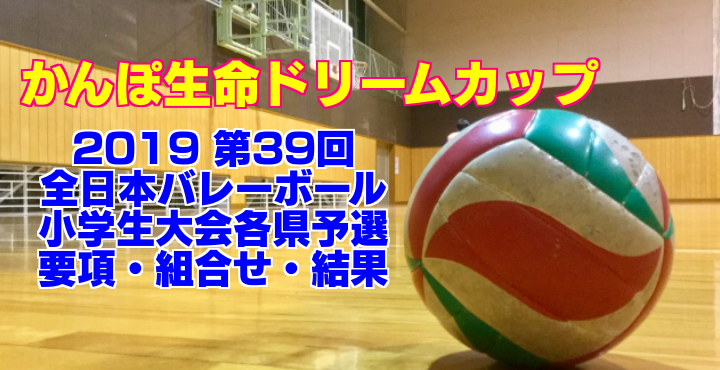 2019 第39回全日本バレーボール小学生大会岡山県予選　男女混合試合結果