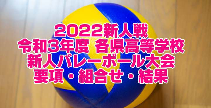 埼玉 2022新人戦｜令和3年度 高等学校新人バレーボール大会　要項・組合せ