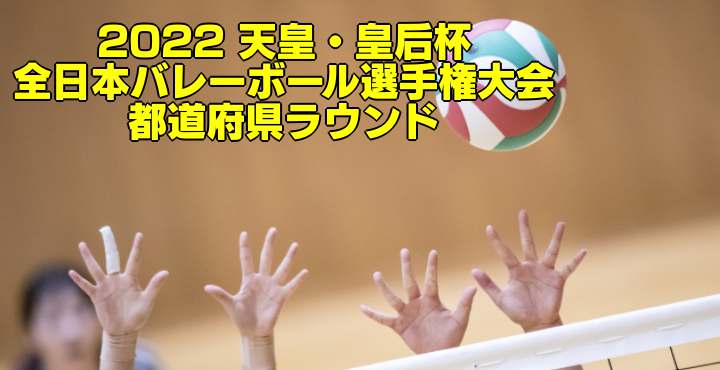 22 天皇 皇后杯 全日本バレーボール選手権大会 都道府県ラウンド