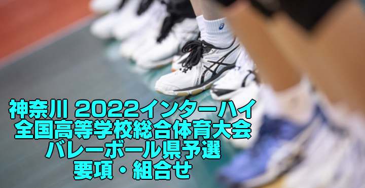 神奈川 2022インターハイ｜全国高等学校総合体育大会 バレーボール県予選　要項・組合せ